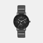 Darren Clark Round Black Chronograph watch