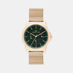 Darren Clark Round Green Chronograph watch