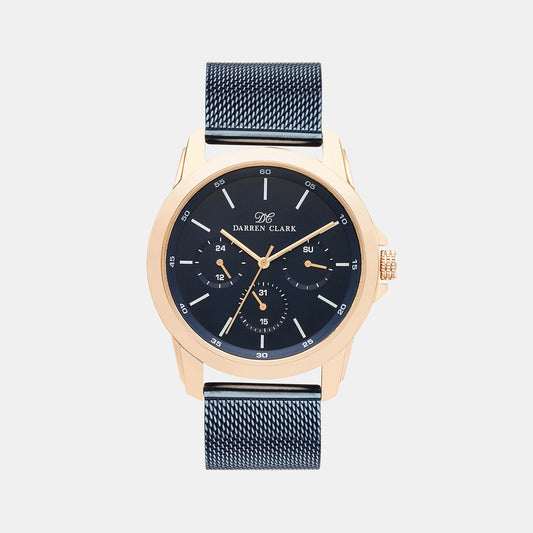 Male Blue Chronograph Brass Watch 1007G-E0305