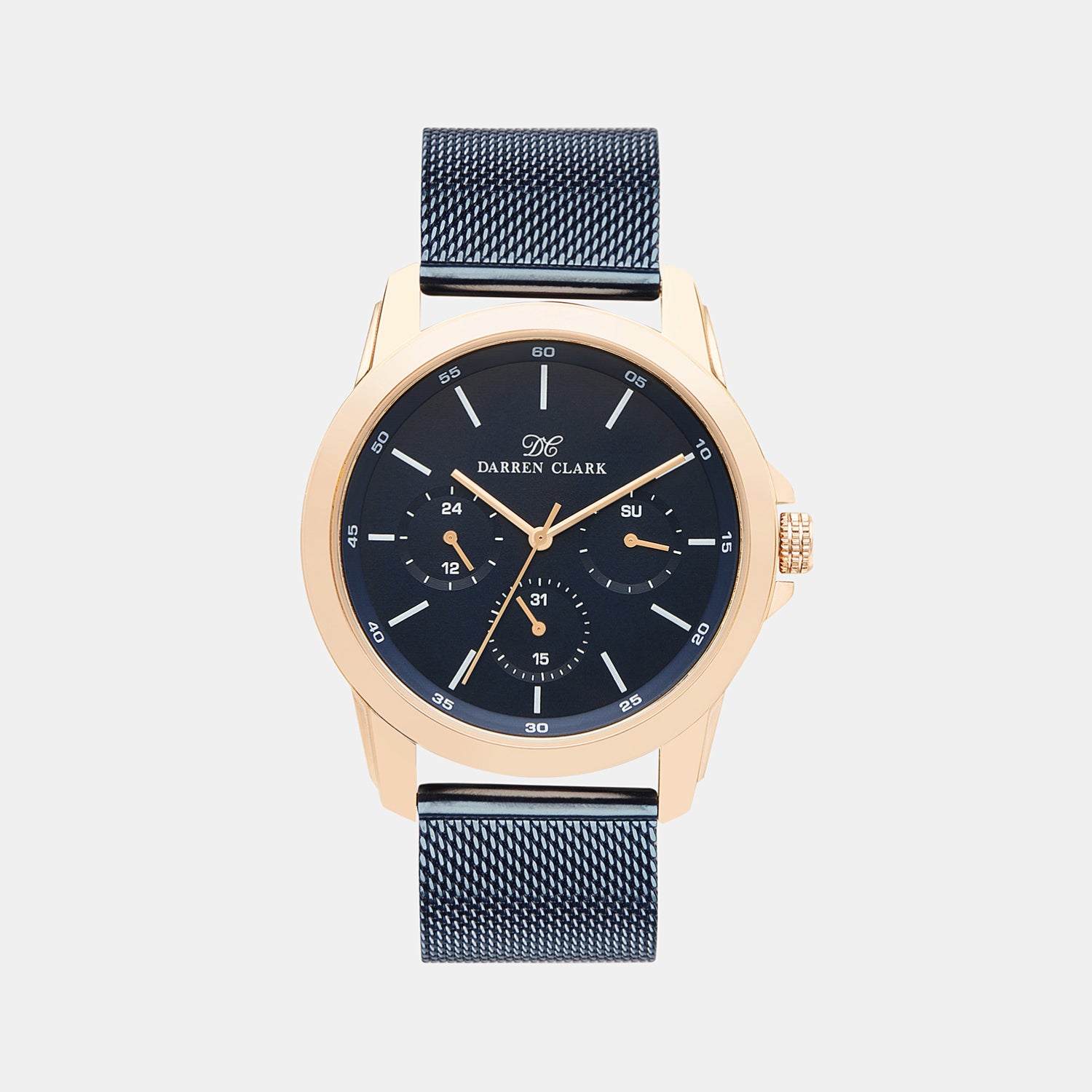 Male Rose Gold Analog Brass Watch 1007G-E0305