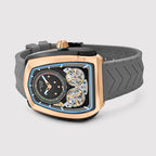 Aventus Men Automatic Grey Dial Analog Silicone Watch 101-P31509