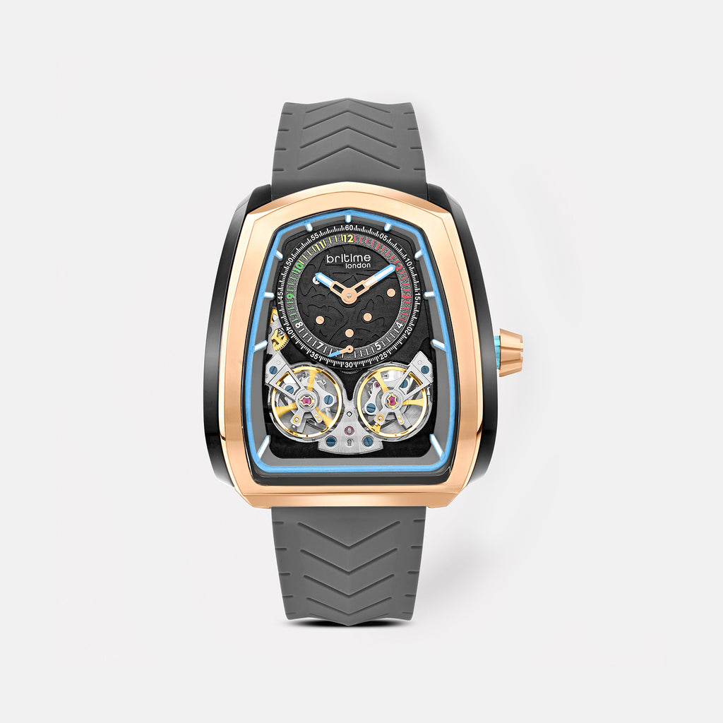 Aventus Men Automatic Grey Dial Analog Silicone Watch 101-P31509