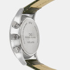 Men Quartz White Dial Chronograph Leather Watch 1015L-L0103