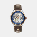 Male Analog Leather Automatic Watch 101663 49 45 05N