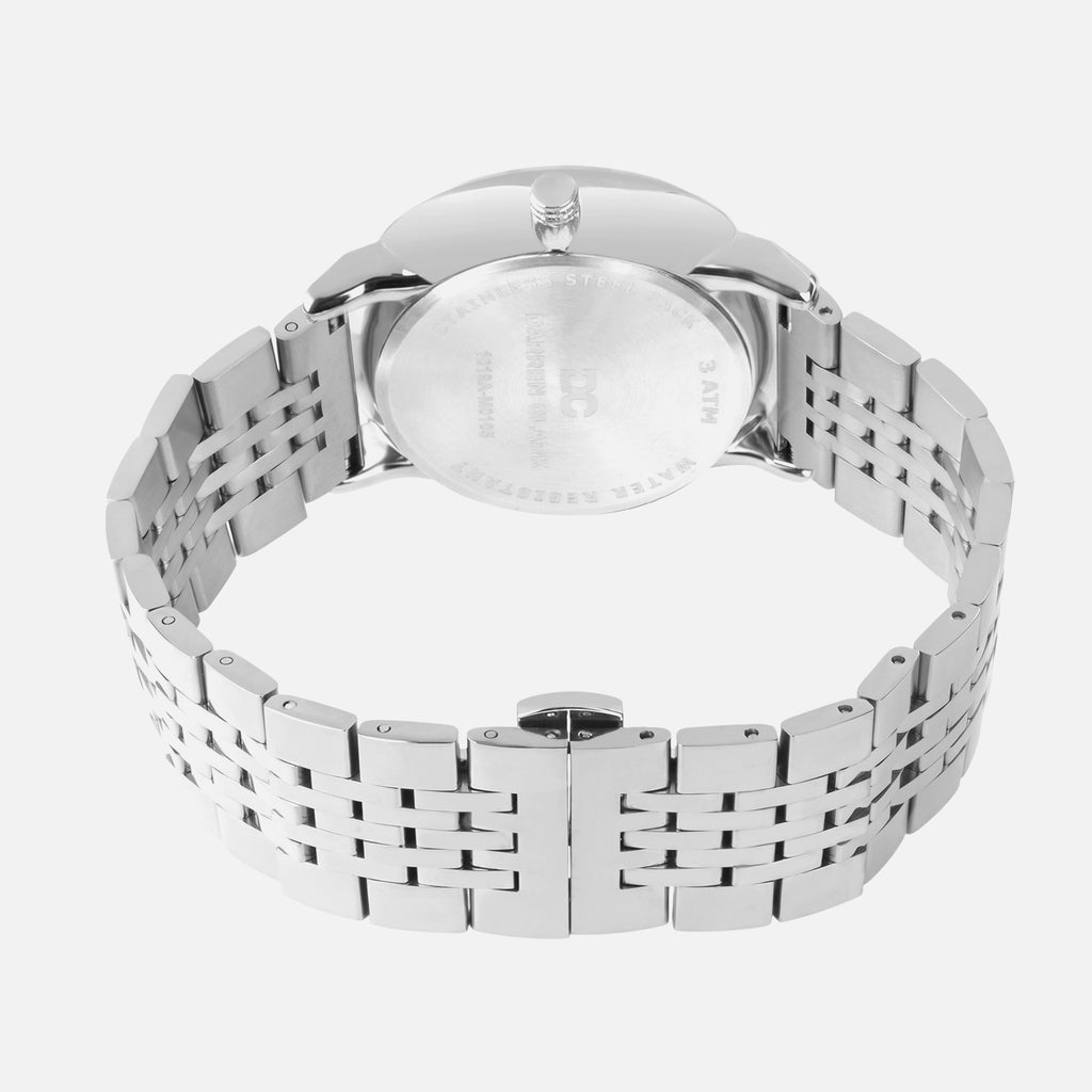Men Quartz Blue Dial Analog Stainless Steel Watch 1019A-M0105