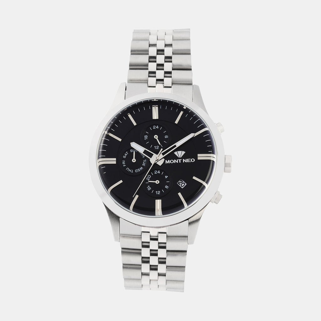 Mont Neo Round Black Multi-Function watch