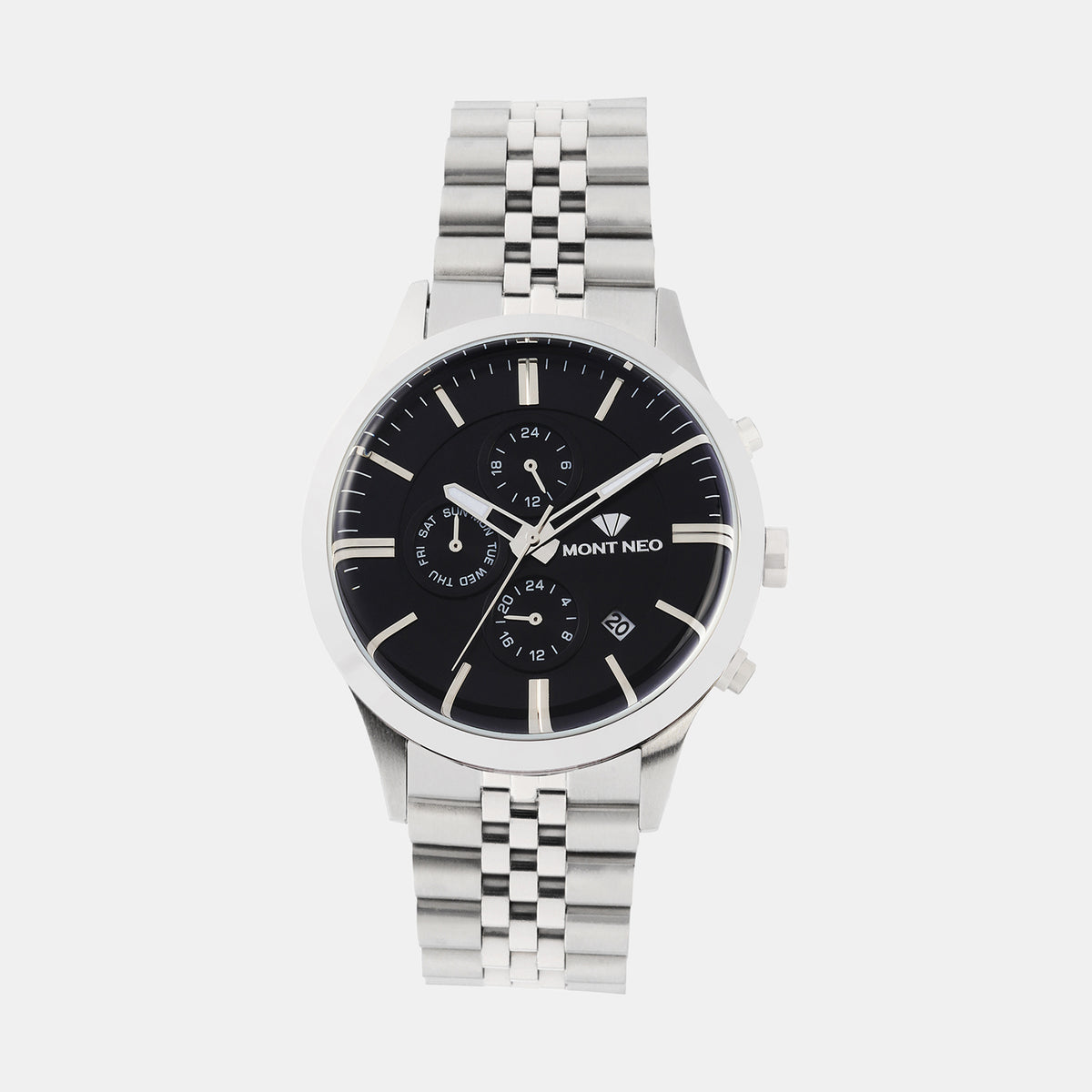 Mont Neo Round Black Multi-Function watch
