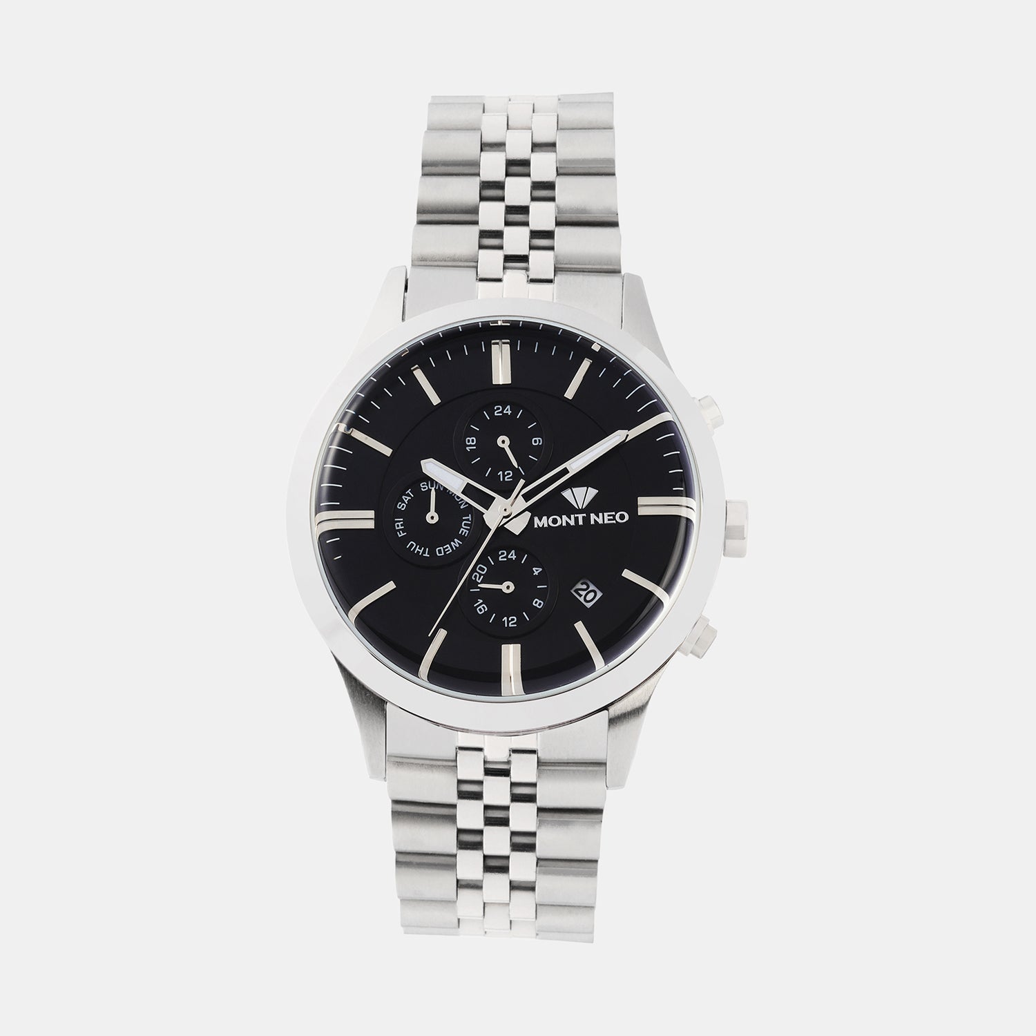 Mont Neo Round Black Multi-Function watch