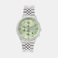 Men Quartz Sea Green Dial Multi-Function Metal Watch 1049M-M1117