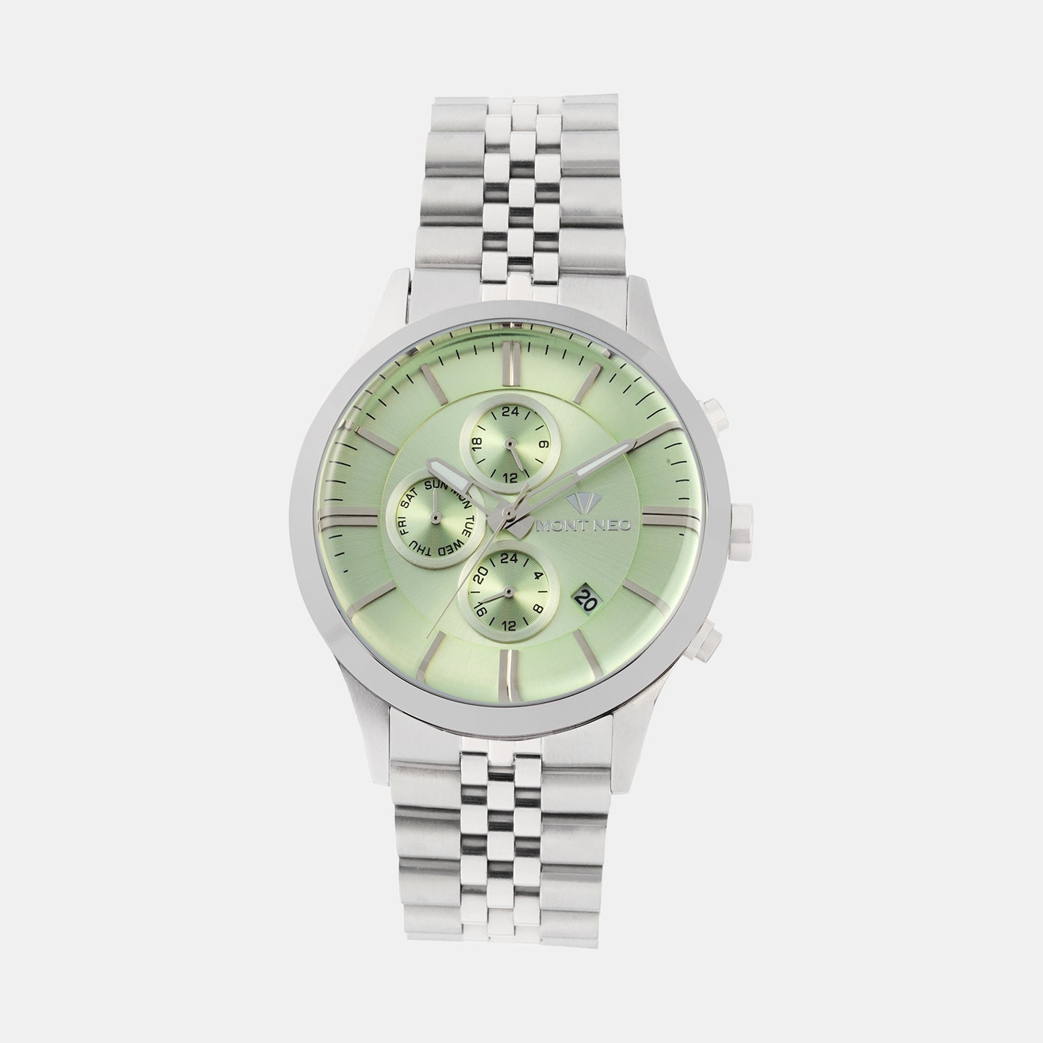 Mont Neo Round Sea Green Multi-Function watch