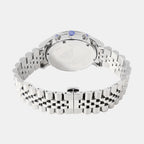 Men Quartz Orange Dial Analog Stainless Steel Watch 1049M-M1119