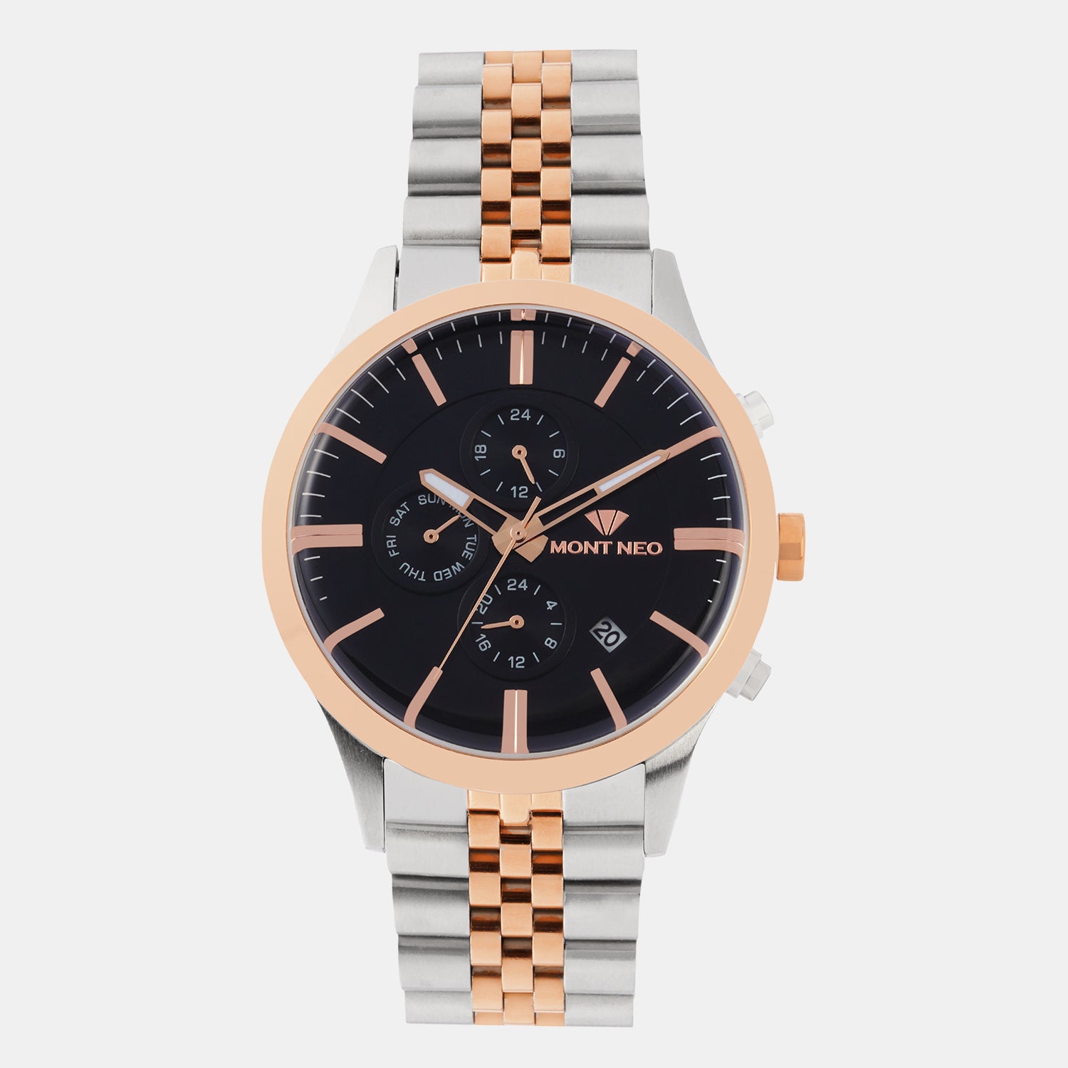 Mont Neo Round Black Multi-Function watch