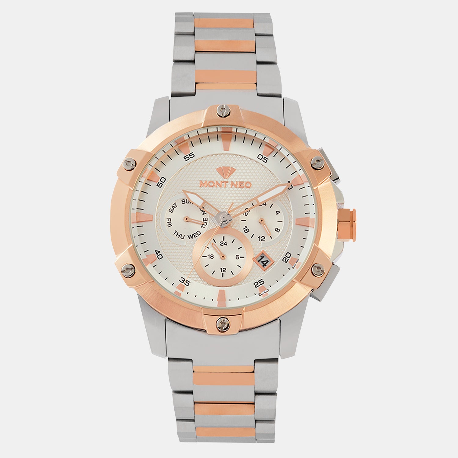 Mont Neo Round Silver Multi-Function watch