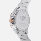 Men Quartz Silver Dial Multi-Function Metal Watch 1050M-M1303