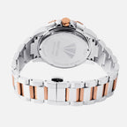 Men Quartz Silver Dial Multi-Function Metal Watch 1050M-M1303