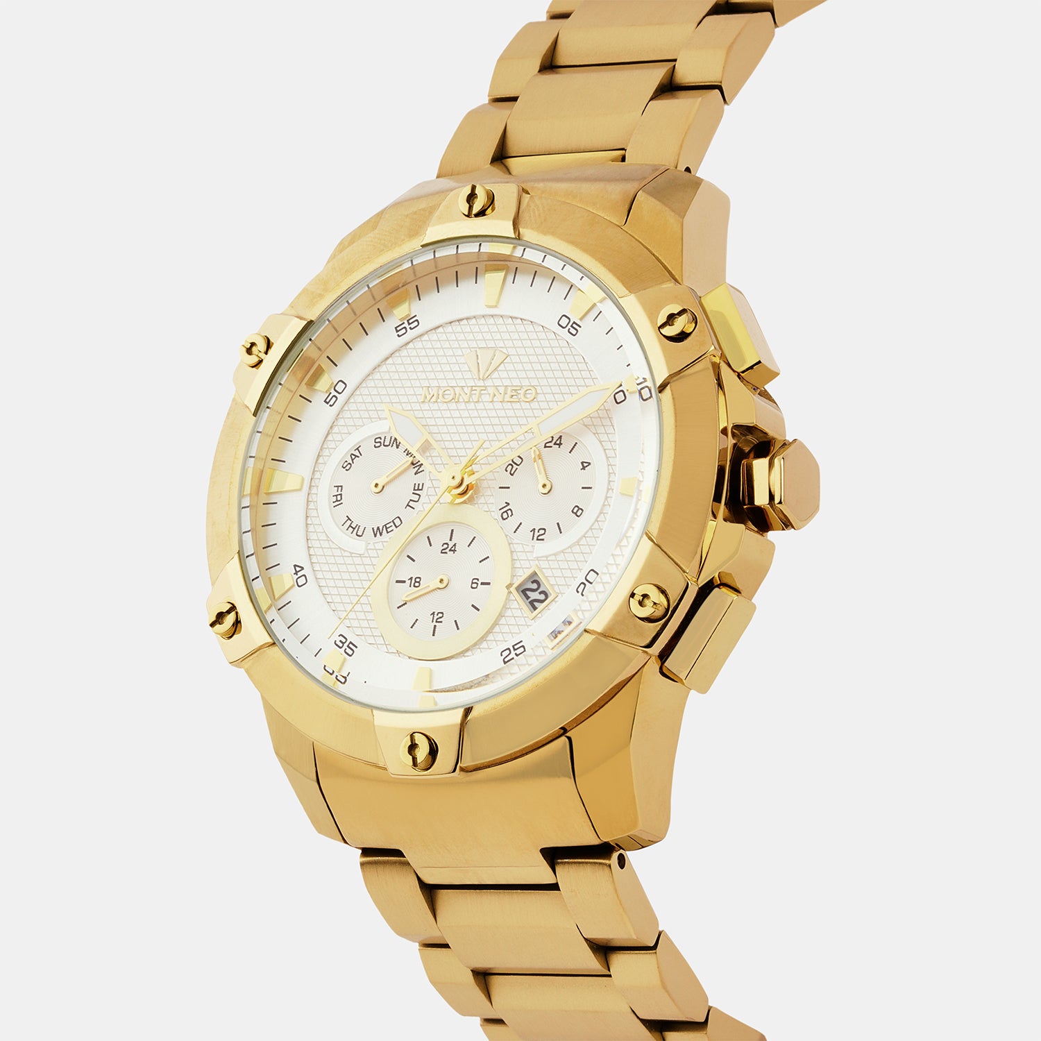 Mont Neo Round Silver Multi-Function watch