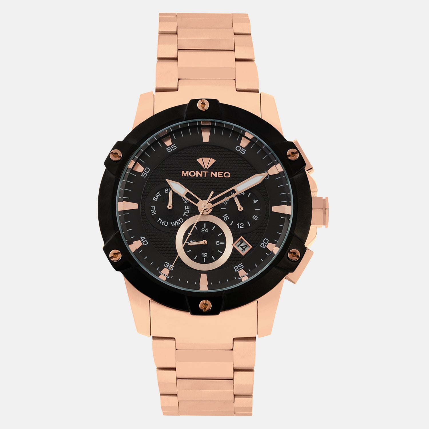 Mont Neo Round Black Multi-Function watch