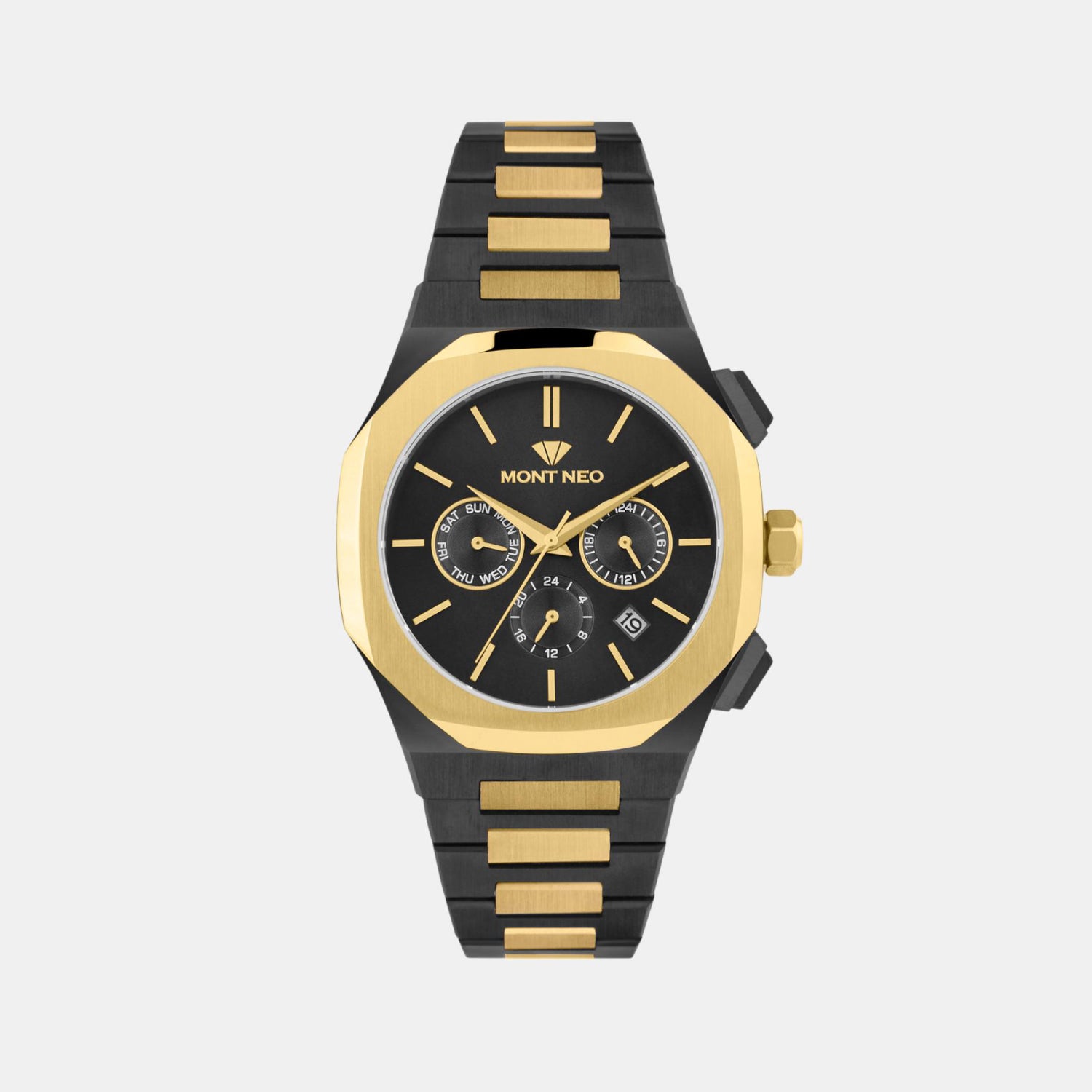 Mont Neo Men Black Metal Watch 1054M-M4204 – Just In Time Trading ...