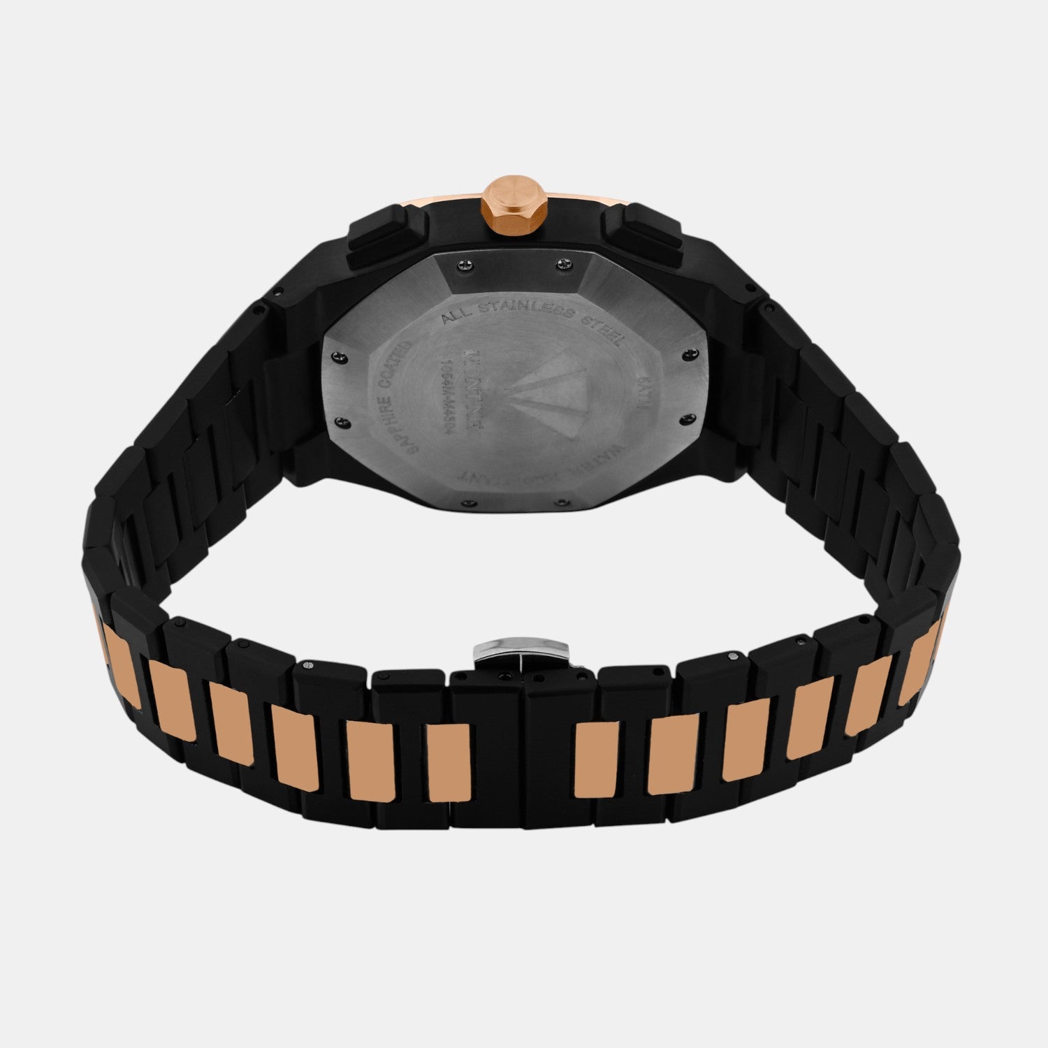 Men Quartz Black Dial Multi-Function Metal Watch 1054M-M4304