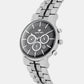 Men Quartz Black Dial Chronograph Metal Watch 1055C-M1404