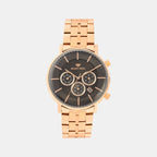Men Quartz Grey Dial Multi-Function Metal Watch 1055C-M3316