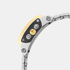 Men Quartz Silver Dial Multi-Function Stainless Steel Watch 1056M-M1203