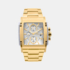 Men Quartz Silver Dial Multi-Function Stainless Steel Watch 1056M-M2203