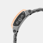 Men Quartz Blue Dial Multi-Function Stainless Steel Watch 1056M-M8305