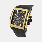 Men Quartz Black Dial Multi-Function Leather Watch 1057M-L4204