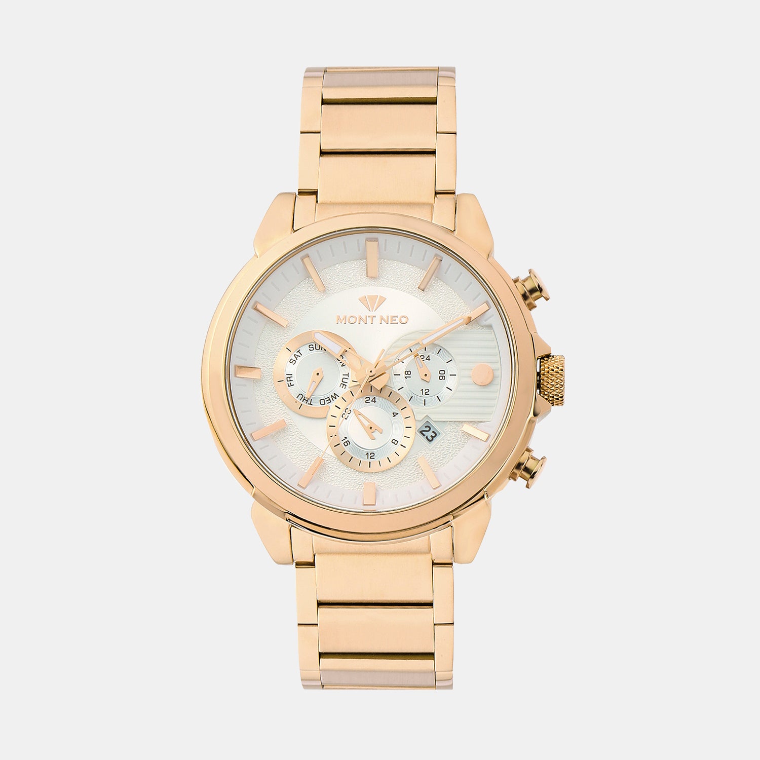 Mont Neo Round Silver Multi-Function watch