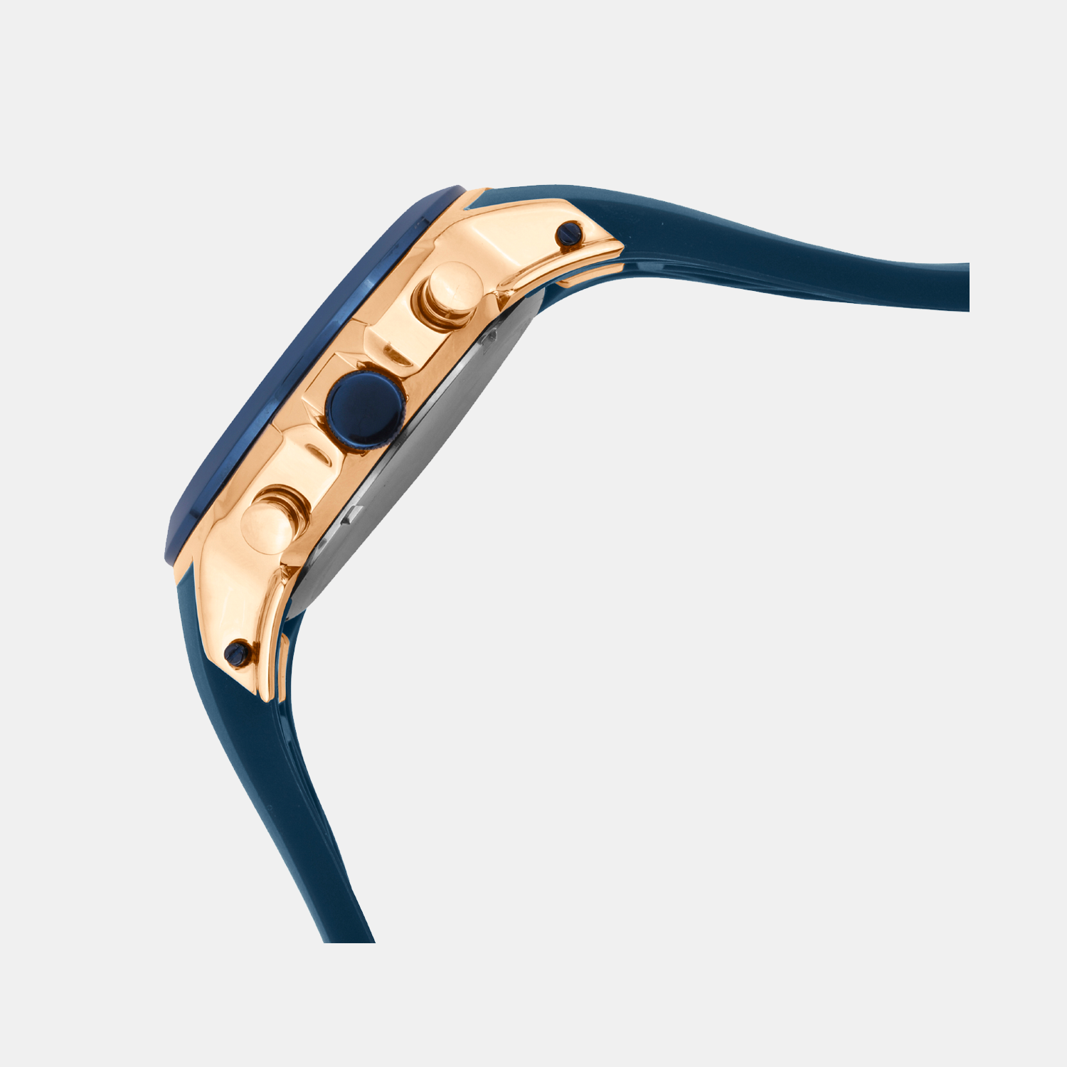 Men Quartz Blue Dial Chronograph Silicone Watch G1059C-P3505