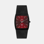 Mont Neo Square Maroon Analog watch