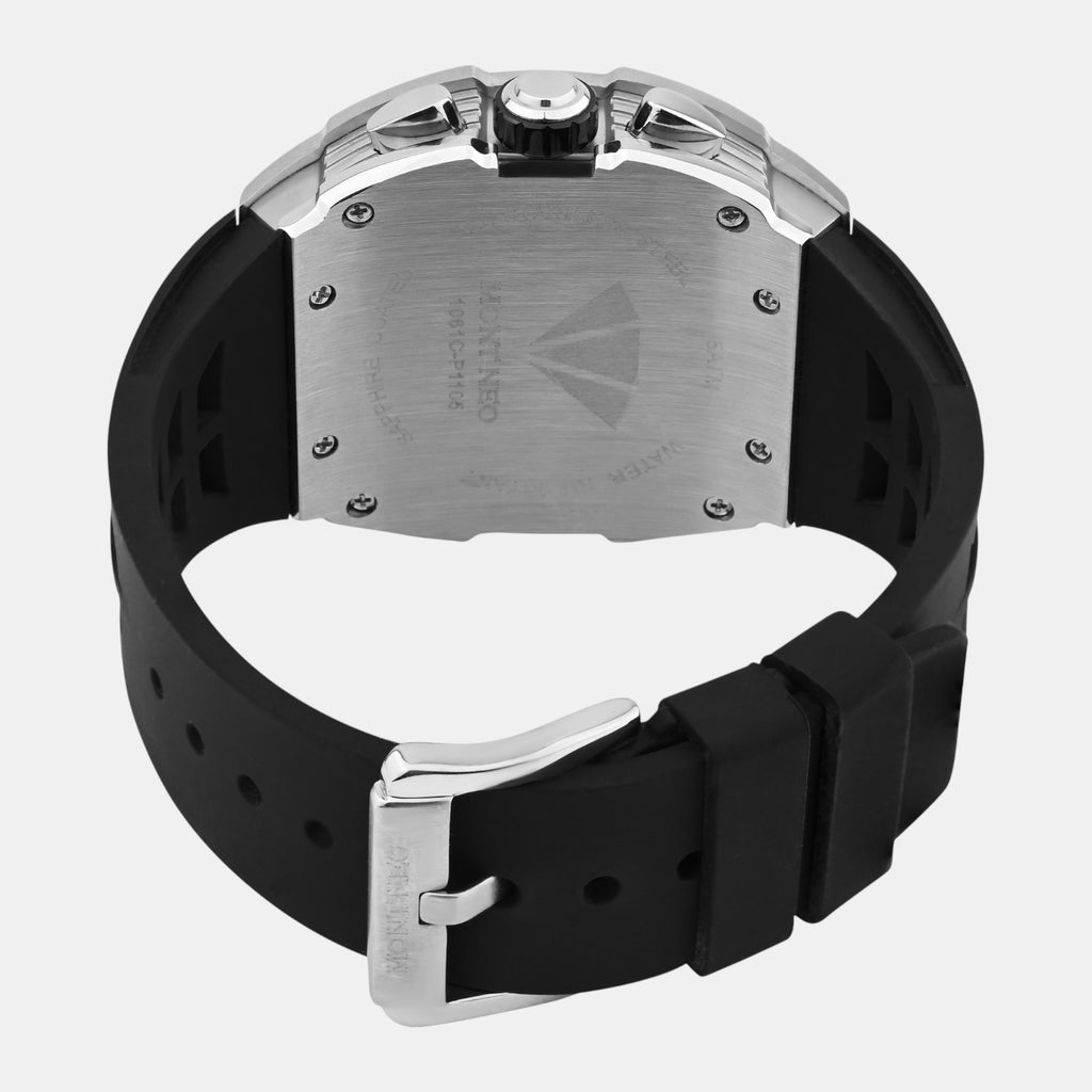 Men Quartz Blue Dial Multi-Function Silicone Watch G1061C-P1105