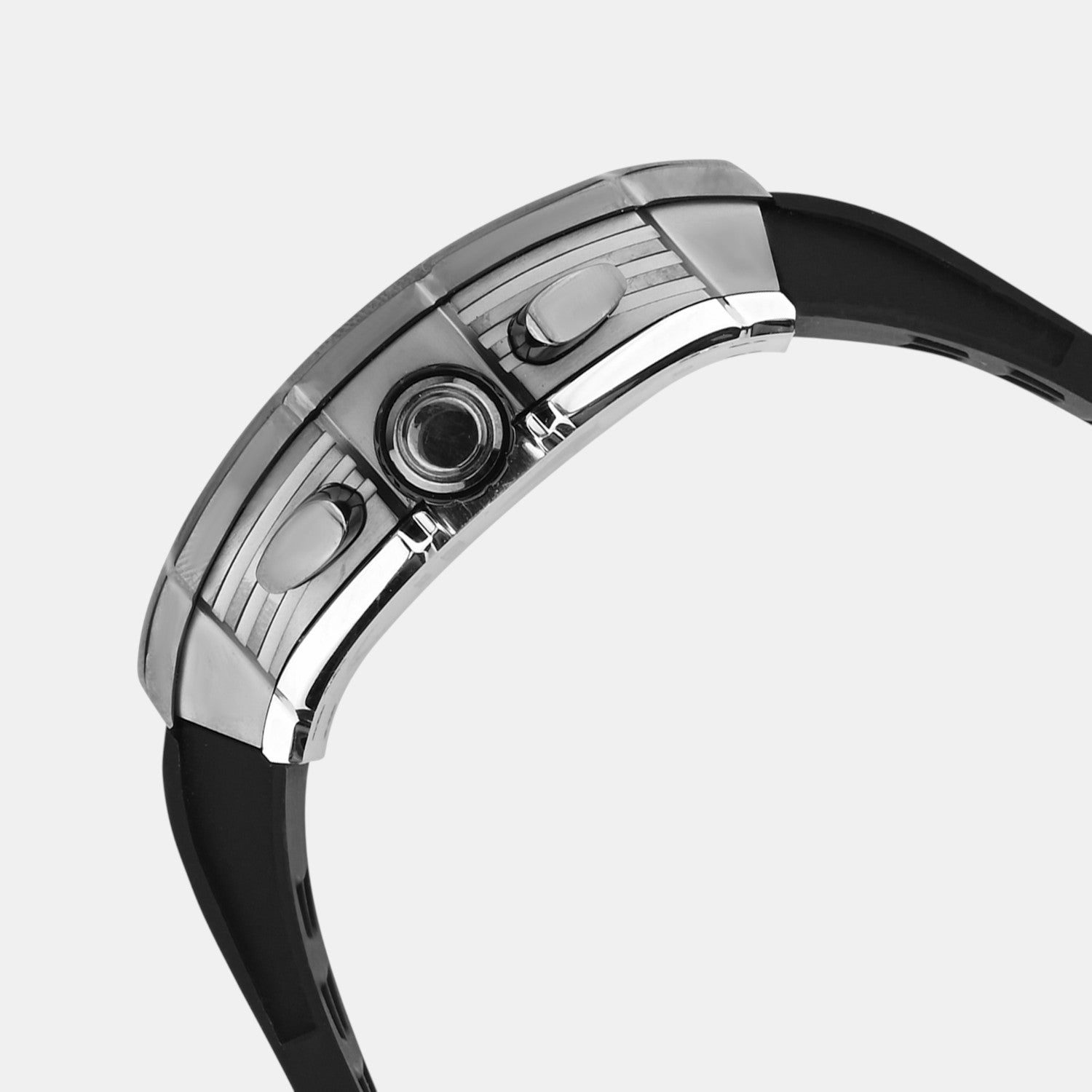 Men Quartz Black Dial Multi-Function Silicone Watch G1061C-P8804