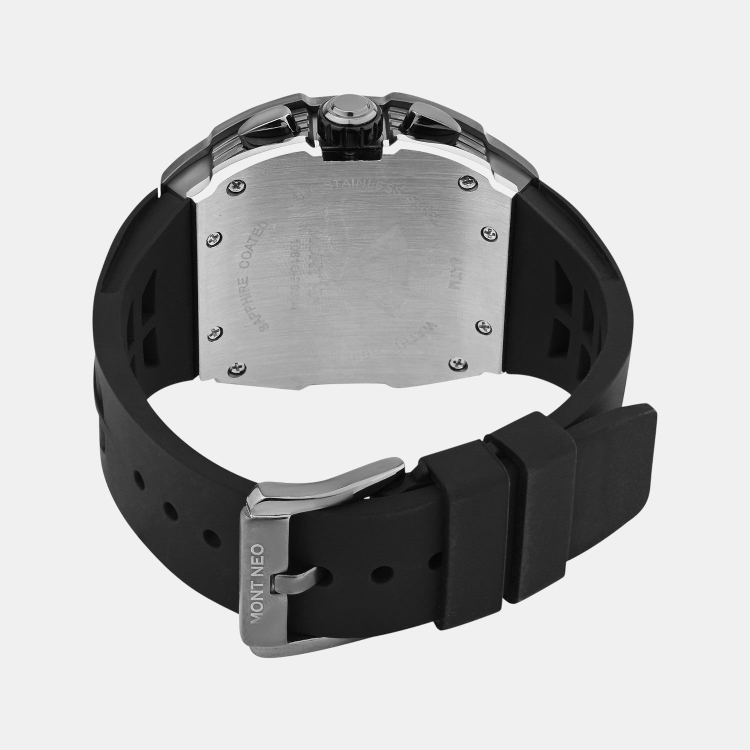 Men Quartz Black Dial Multi-Function Silicone Watch G1061C-P8804