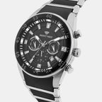 Men Quartz Black Dial Multi-Function Metal Watch G1062M-M1404