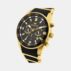 Men Quartz Black Dial Multi-Function Metal Watch 1062M-M2404