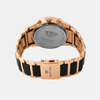 Men Quartz Black Dial Multi-Function Metal Watch 1062M-M3404