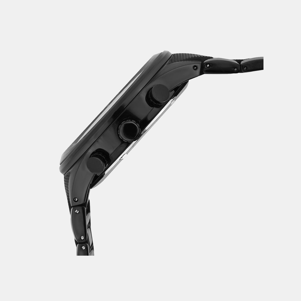 Men Quartz Black Dial Multi-Function Metal Watch 1062M-M4404