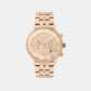 Men Quartz Rose Gold Dial Chronograph Metal Watch 1055C-M3307