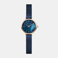 Classic Female Blue Stainless Steel Watch 11022-367