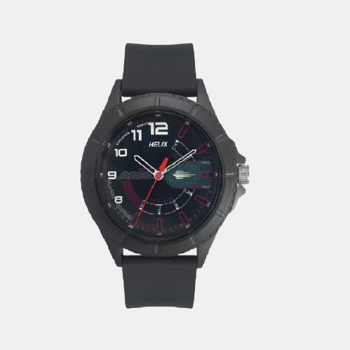 Male Black Analog Leather Watch TW033HG14