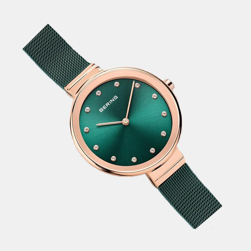 Bering 34 mm Round Quartz watch