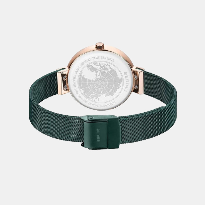 Bering Stainless Steel Round watch