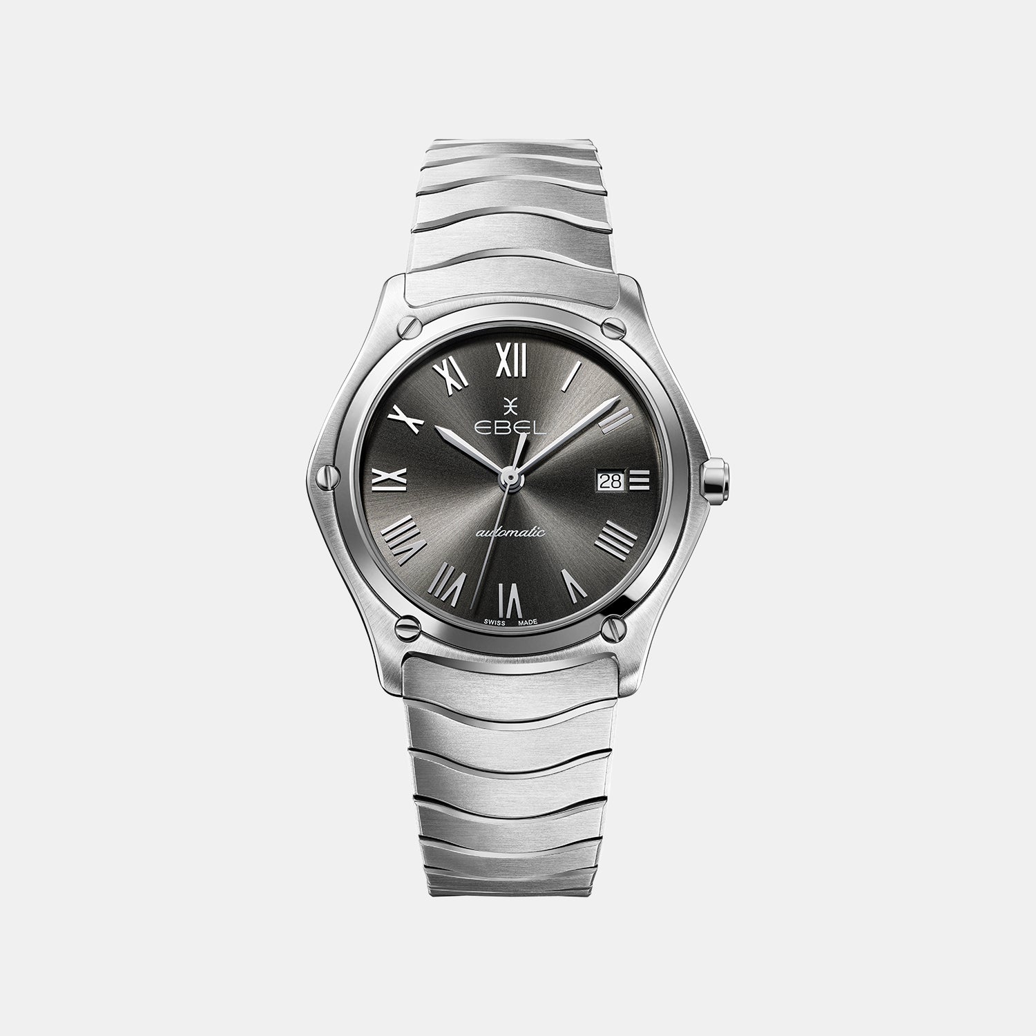 Sport Classic Men Automatic Grey Dial Analog Stainless Steel Watch 1216431M