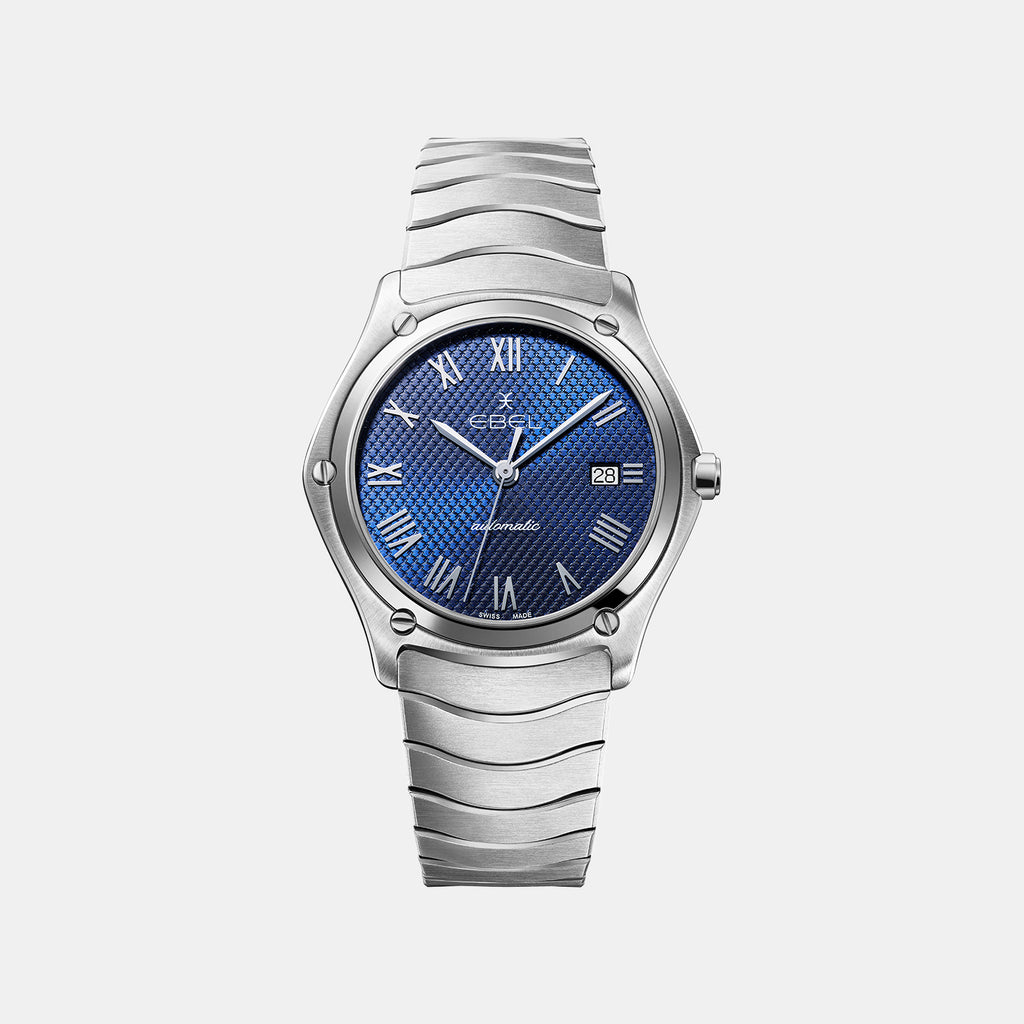 Sport Classic Men Automatic Blue Dial Analog Stainless Steel Watch 1216456M