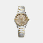 Sport Classic Women Quartz Mother Of Pearl Dial Analog Stainless Steel Watch 1216489A
