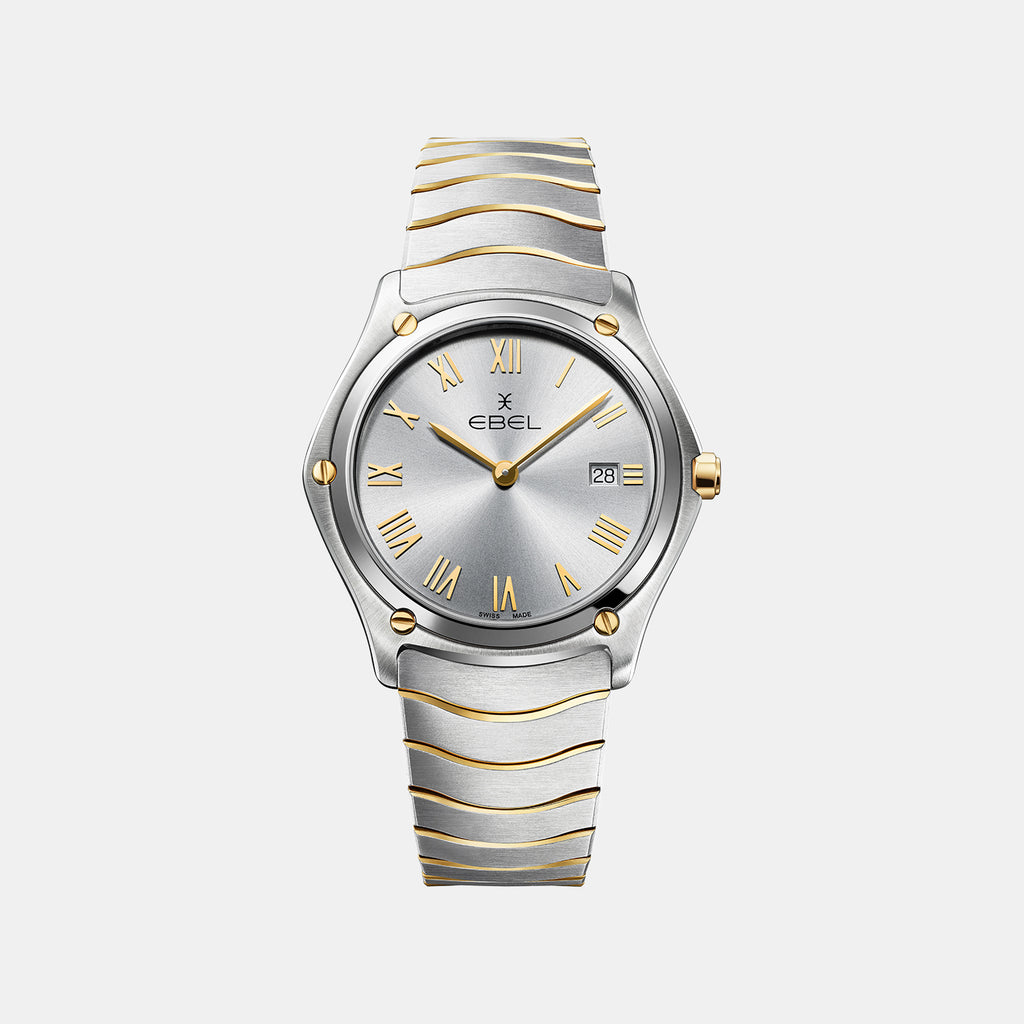 Sport Classic Men Quartz Silver Dial Analog Stainless Steel Watch 1216493A