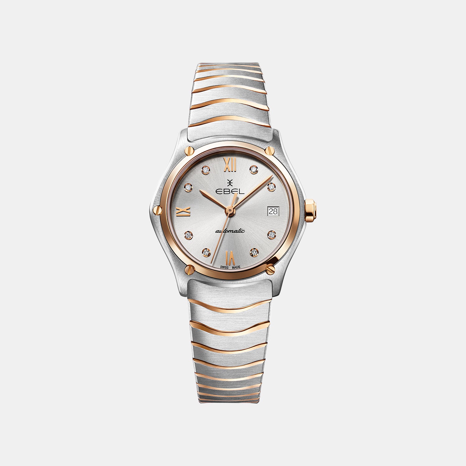 Sport Classic Women Automatic Silver Dial Analog Stainless Steel Watch 1216525