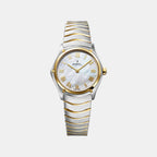 Sport Classic Women Quartz Mother Of Pearl Dial Analog Stainless Steel Watch 1216539